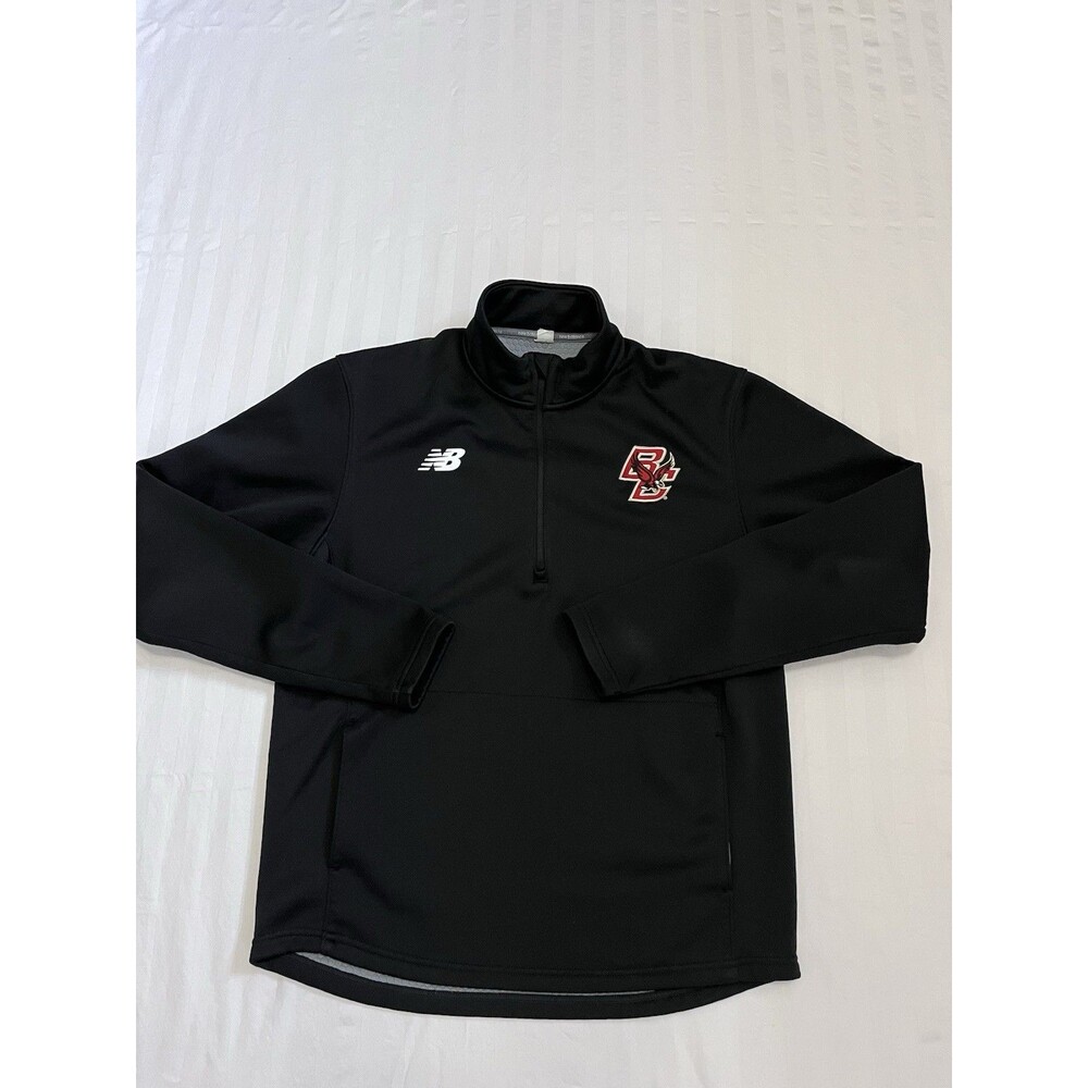 NB Boston College Eagles Player Issued Staff 1/4 Zip Grid Fleece Jacket Medium
